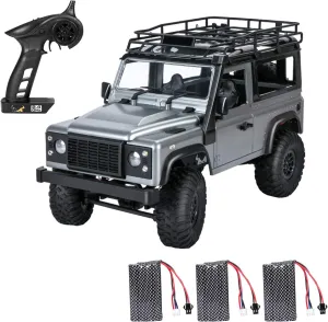GoolRC MN 99s RC Car, 1/12 Scale 4WD 2.4G Remote Control Car for Kids and Adults, RTR RC Crawler Off Road Truck for Land Rover Vehicle Models with 3 Batteries