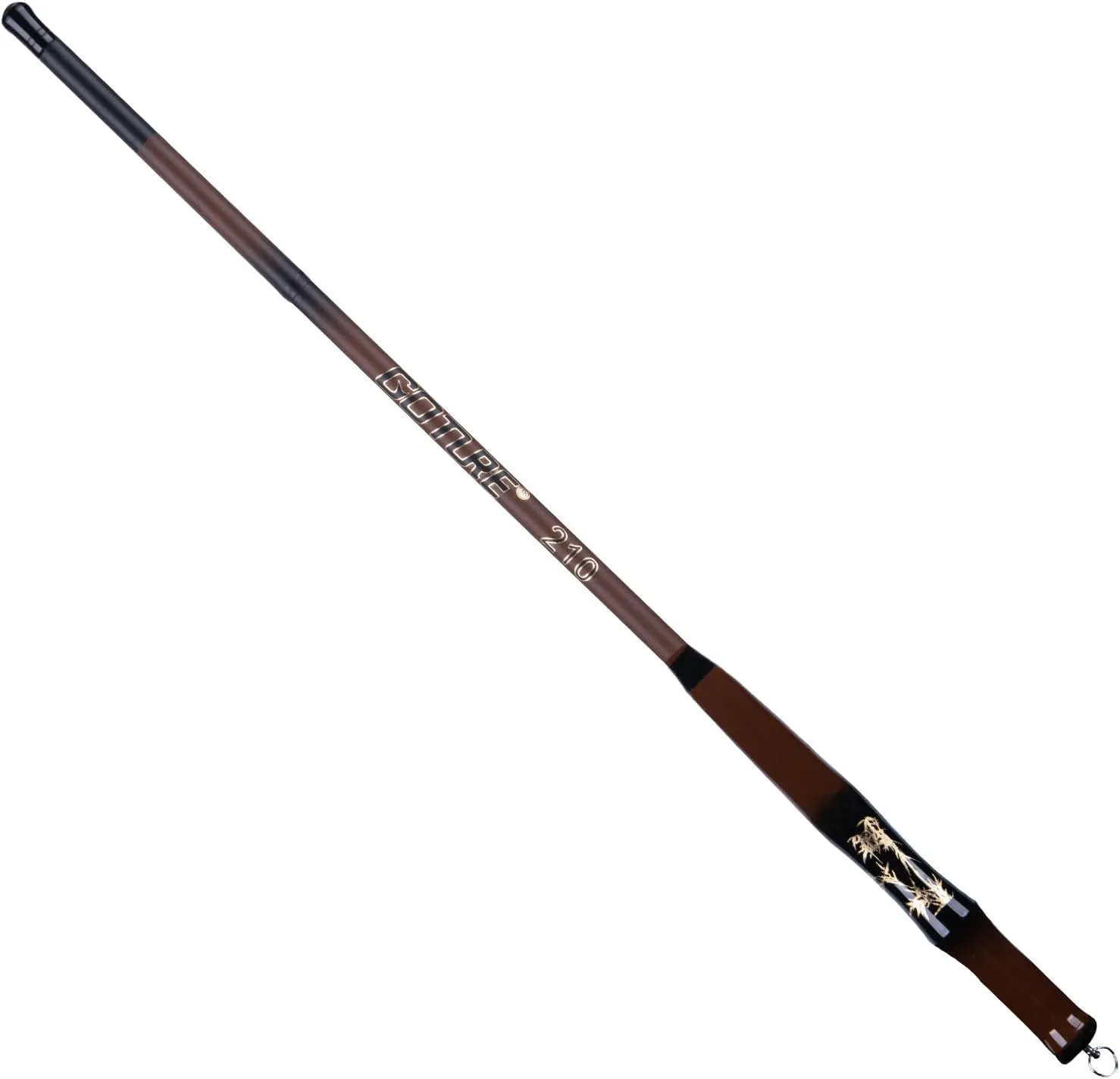 Goture Telescopic Pocket Mini Fishing Pole, Portable Small Handle Fishing Pole, Ultralight High Strength Stream River Dike Lake Fishing Rods, 5.5 6 7 8 9 10 11 12 14FT, 19 Tone Dark Brown