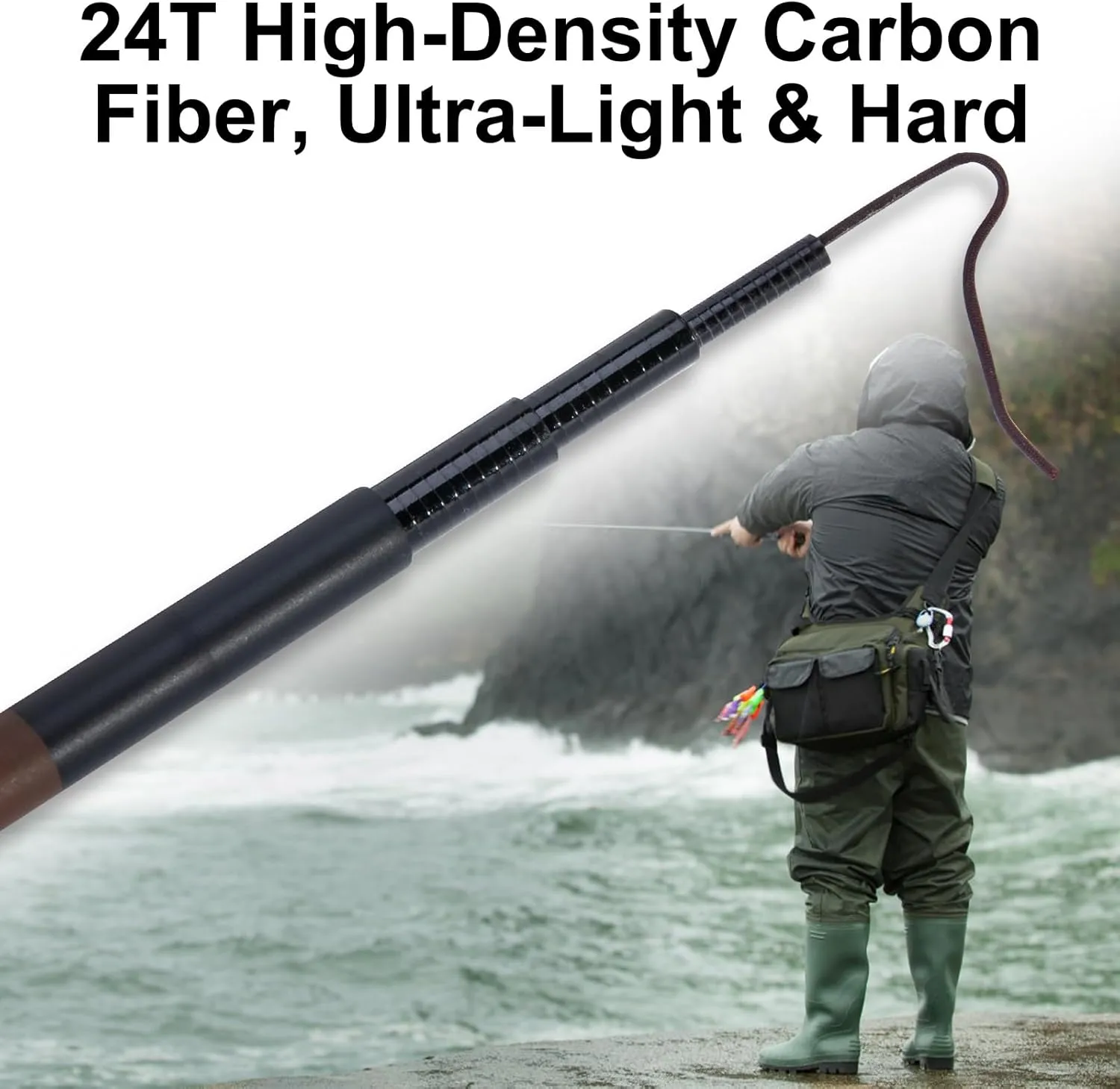 Goture Telescopic Pocket Mini Fishing Pole, Portable Small Handle Fishing Pole, Ultralight High Strength Stream River Dike Lake Fishing Rods, 5.5 6 7 8 9 10 11 12 14FT, 19 Tone Dark Brown