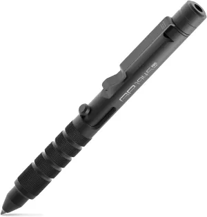 GPCA - GP 1945 Pen LITE, Pen Light Smart Alternative, Refillable EDC Multitool with Multi-Tone Rescue Whistle, Measurement on grip, Survival Gear for Camping, Hiking, Aluminum, Jet Black