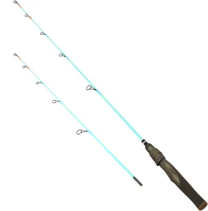 Graphite Fishing Rod Multi-Power 25/29 Inch, Fluorescent Tip, Carbon Fiber Medium to Heavy Fishing Rods, Anti-Tangle Guides, Portabl Travel Fishing Pole for Trout, Walleye, and Panfish