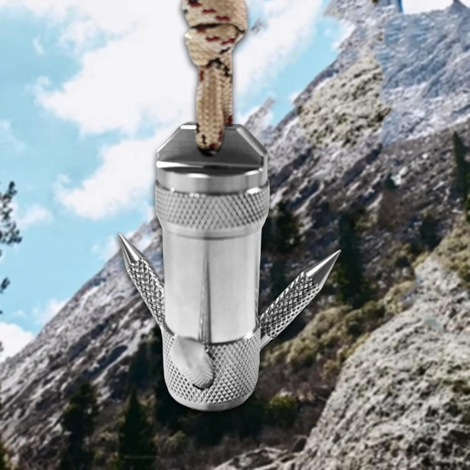 Grappling Hook Climbing Claw Foldable Auxiliary Tool Stainless Steel Outdoor Anchor Hook for Rock Climbing