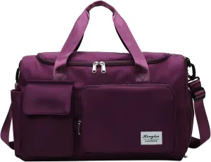 Gym Bag for Men with Shoes Compartment,28L Waterproof Duffel Bag,Reusable Duffle Bag for Sports Travel Workout Yoga