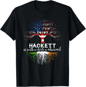 Hackett Irish Family Name Shirt Irish Roots T-Shirt