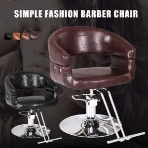 Hair Cutting Salon Chair Hydraulic Barber Chair Salon Beauty Haircut Hairdressing Styling Equipment 360 Degree Swivel Salon Styling Beauty Equipment (Color : Green) (Brown)