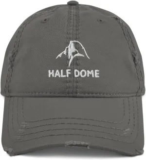 Half Dome Distressed Dad Hat Yosemite California West Coast Hiking Exploration Hat Travel Gear
