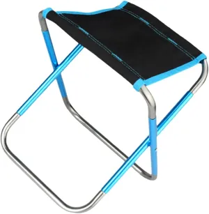 Happyyami Camping Beach Foldable Storage Folding Stool Multi-Functional Comfortable Camping Stool Portable Space-Saving