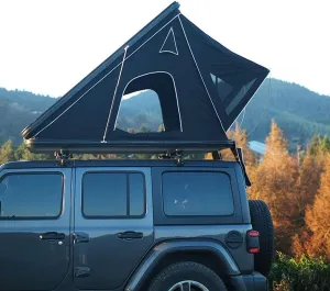 Hard Shell Rooftop Tent Pickup Truck Tent, Double Layer 2 Persons Car Bed Tent, Aluminum Portable Folding Tent for Camping Hiking Fishing