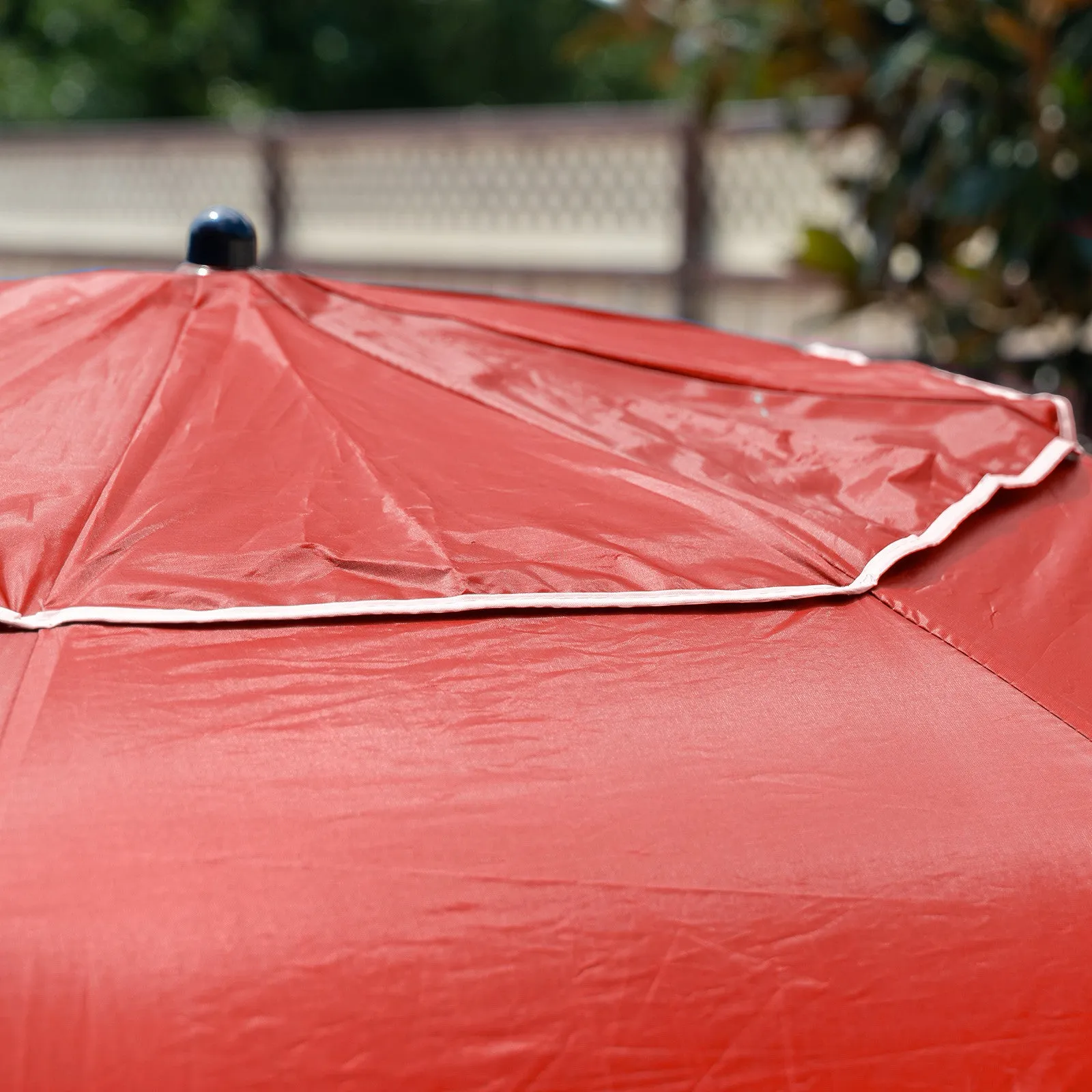 Havana Outdoors Beach Umbrella 2.4M Outdoor Garden Beach Portable Shade Shelter - Red-VIC_Metro