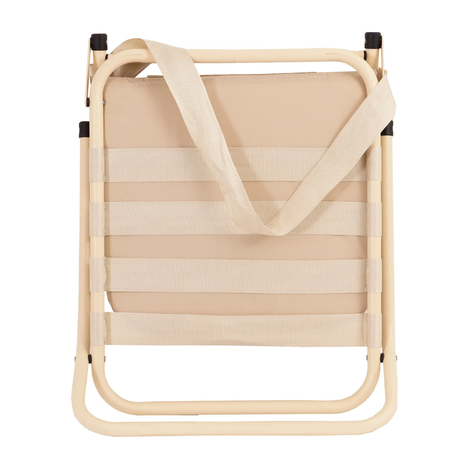 Havana Outdoors Portable Folding Beach Chairs - 2 Pack, Beige