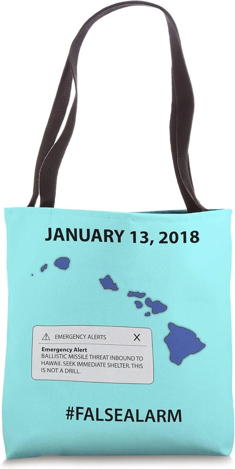 Hawaii Missile Alert Error Hawaii Tote Bag