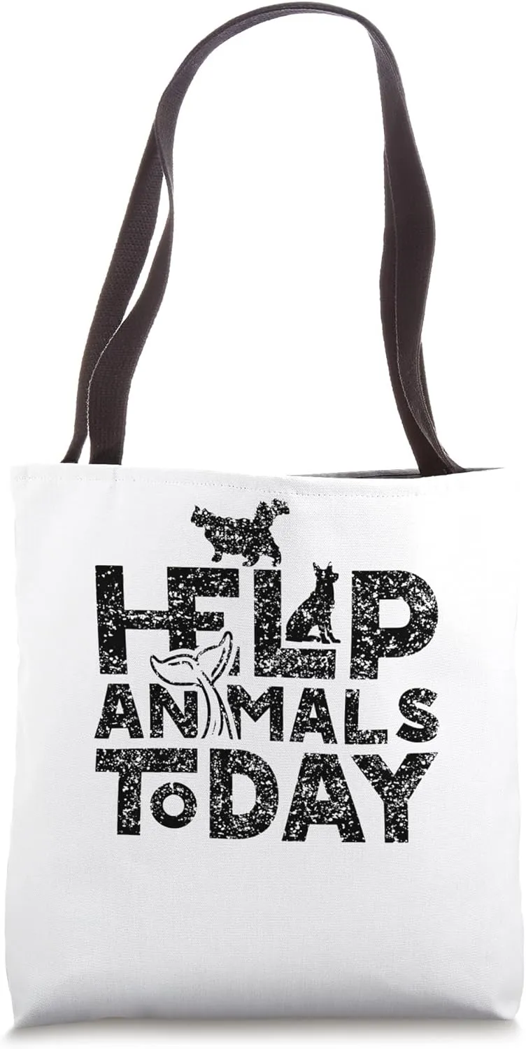 Help Animals Today Rescue Animal Save Welfare Tote Bag