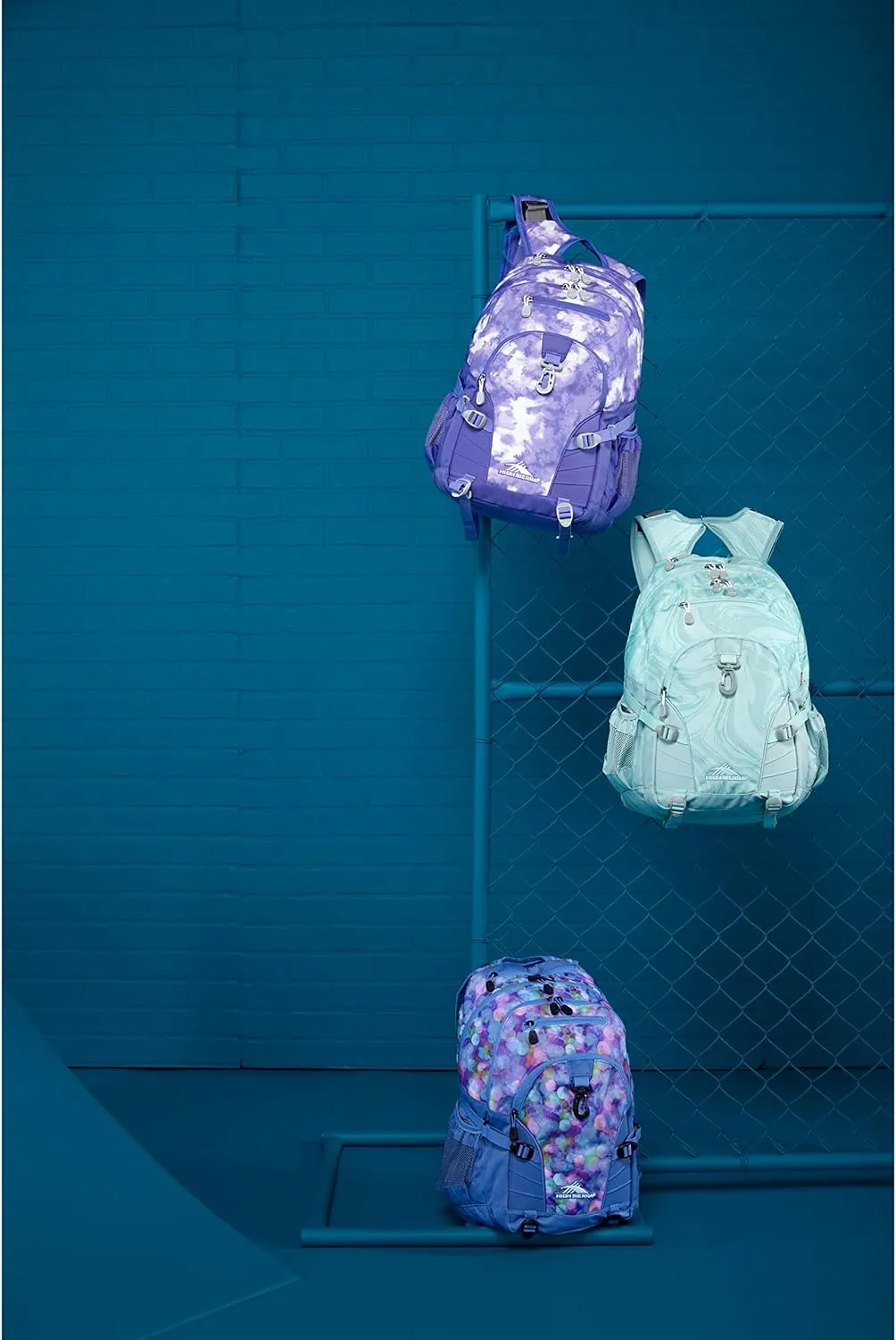 High Sierra Loop-Backpack, Travel, or Work Bookbag with tablet-sleeve, Marble, One Size