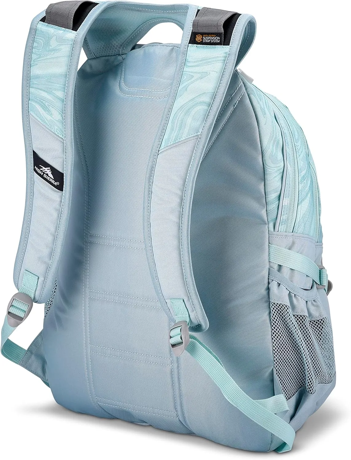High Sierra Loop-Backpack, Travel, or Work Bookbag with tablet-sleeve, Marble, One Size