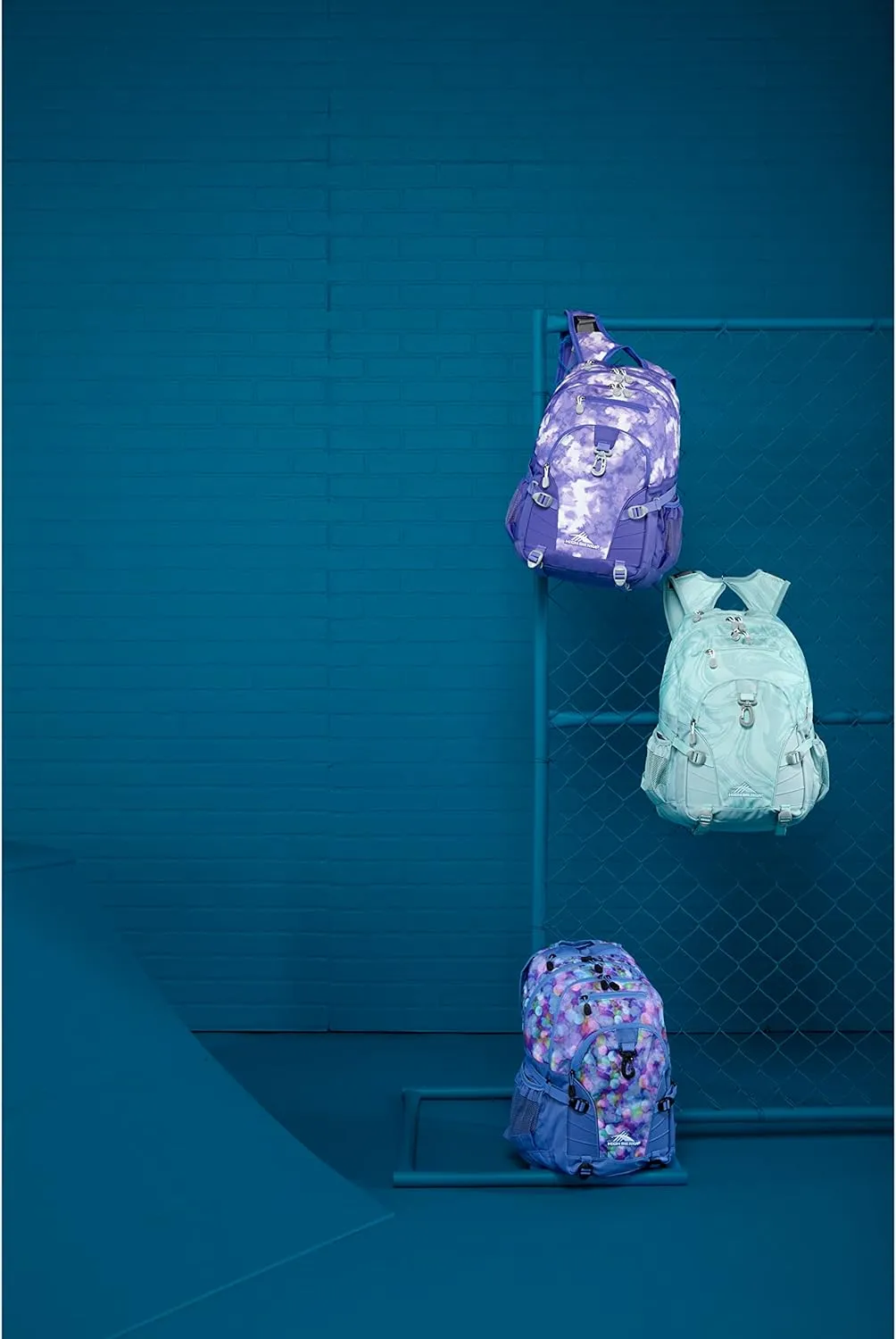 High Sierra Loop-Backpack, Travel, or Work Bookbag with tablet-sleeve, Marble, One Size