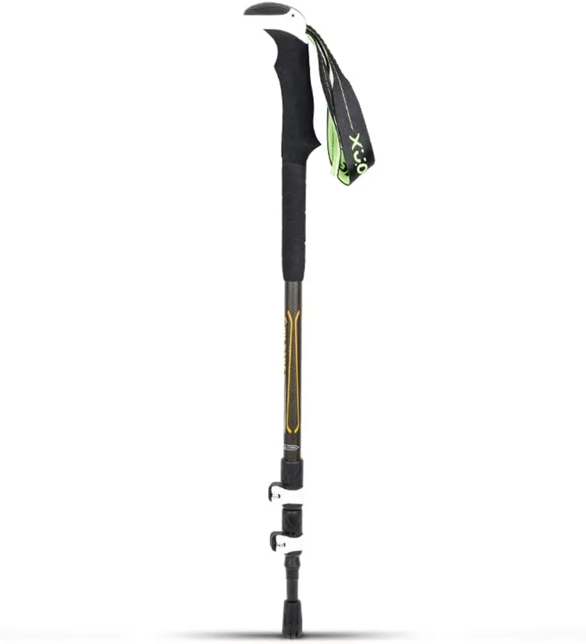 Hiking Sticks 3K Carbon Fiber Trekking Poles Ultralight & Folding Shock-Absorbent,Durable & Adjustable with External Quick Lock Mechanism Mountaineering Camping