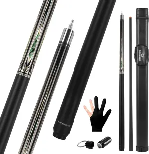 HomeSeason Glass Fibre Pool Cue Stick 58" Billiard Cue Sticks Professional Low Deflection Pool Sticks