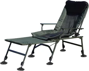 Homy Casa Camping Lounge Chair, Portable Folding Reclining Camping Chair with Adjustable backrest for Indoor and Outdoor Beach Hiking Fishing (Black, 55.91 * 23.23 * 34.25IN)