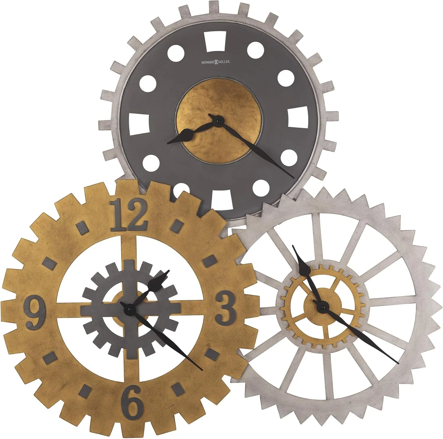 Howard Miller Cogwheel II Gallery C Wall Clock, Multi