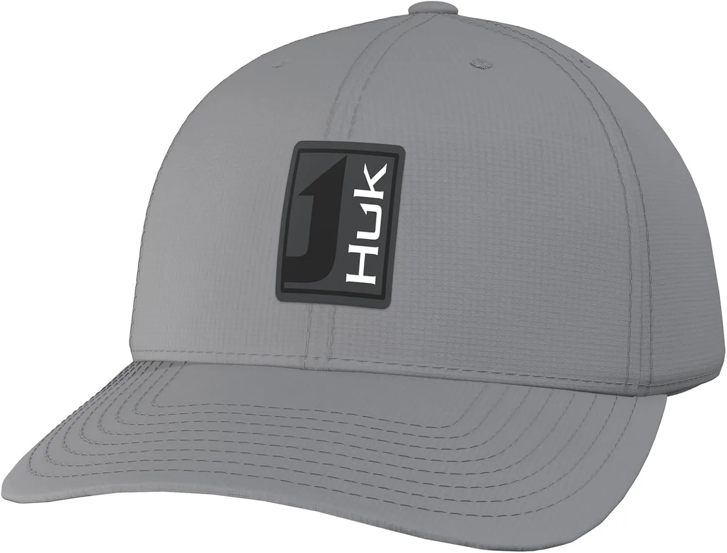 HUK Men's A1A, Lightweight Performance Fishing Hat with Anti Glare Under Visor, Volcanic Ash