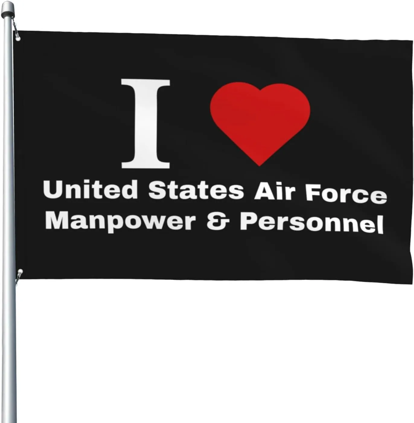 I love United States Air Force Manpower & Personnel Flag 4x6 Ft Heavy Duty Banner Durable Yard Outdoor Flags Decoration For All Seasons