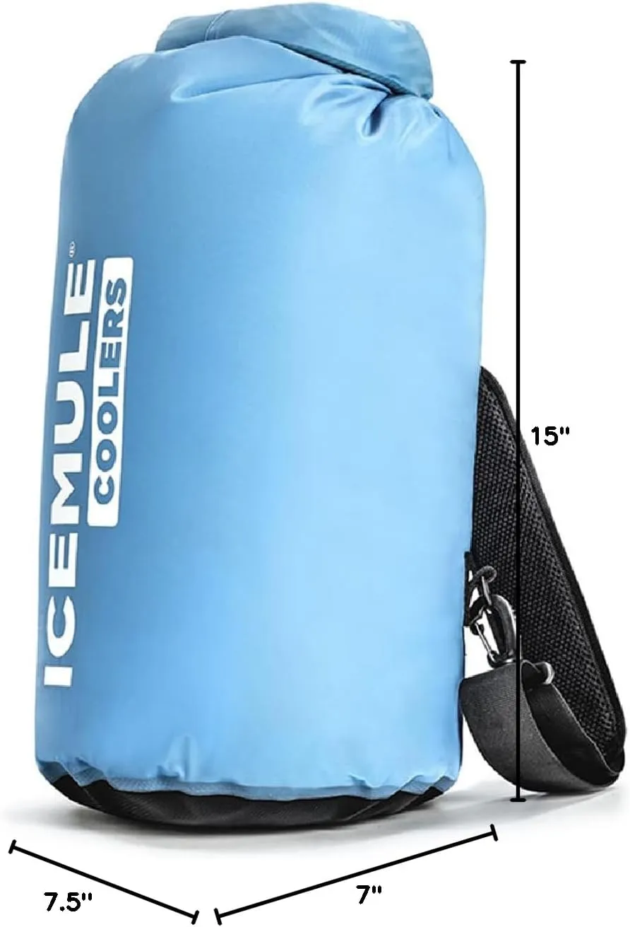 ICEMULE Classic Collapsible Sling Strap Cooler Hands Free, 100% Waterproof, Floats, 24  Hours Cooling, Soft Sided Cooler for the Beach, Concerts, Traveling, RV-ing, Hiking, Kayaking, Camping & Fishing