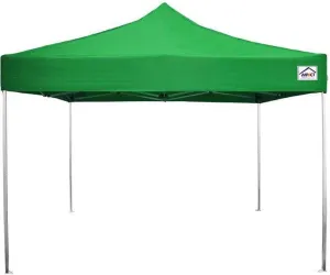 Impact 10' x 10' Pop Up Canopy Tent, Instant Shelter, Lightweight Aluminum Frame, UV Coated, Includes Rollerbag, Kelly Green