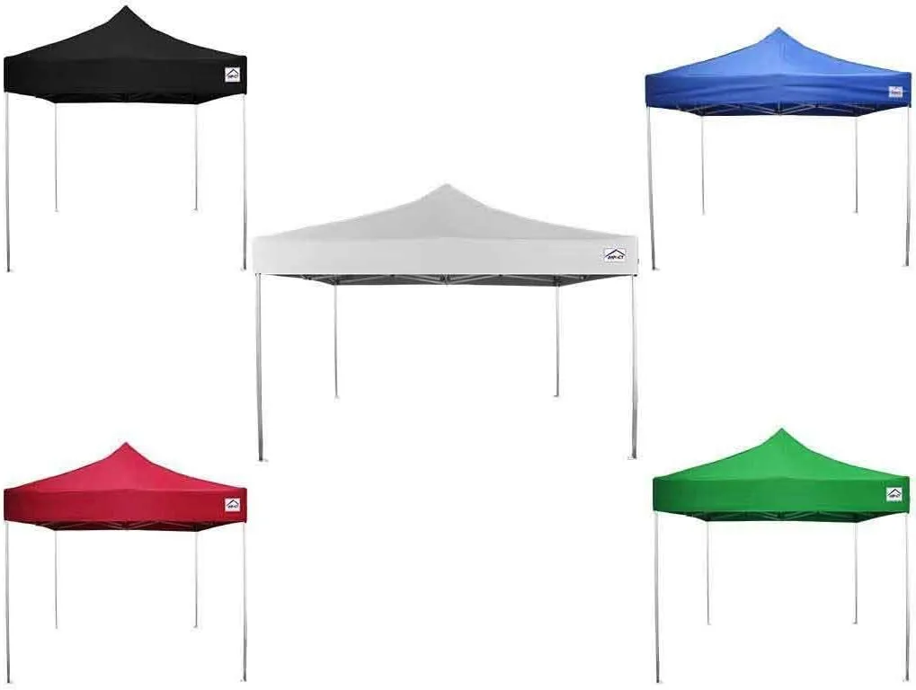 Impact 10' x 10' Pop Up Canopy Tent, Instant Shelter, Lightweight Aluminum Frame, UV Coated, Includes Rollerbag, Kelly Green