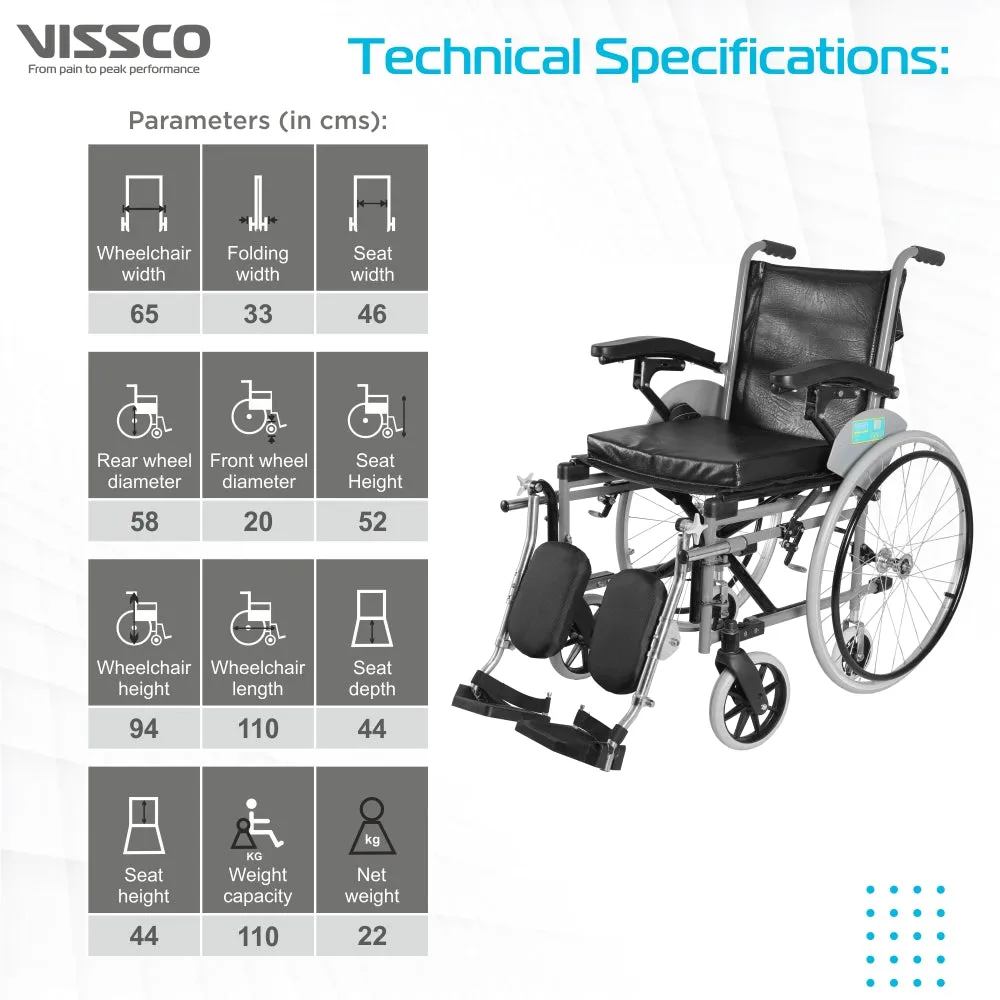 Imperio Wheelchair with Elevated Footrest (Spoke Wheels)