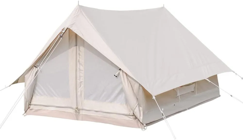Indian Tent Tipi Outdoor Waterproof Double Layer Camping Tower Tent Family Camping Tent Yurt Teepee Tent for Outdoor Hiking 3-4 Person