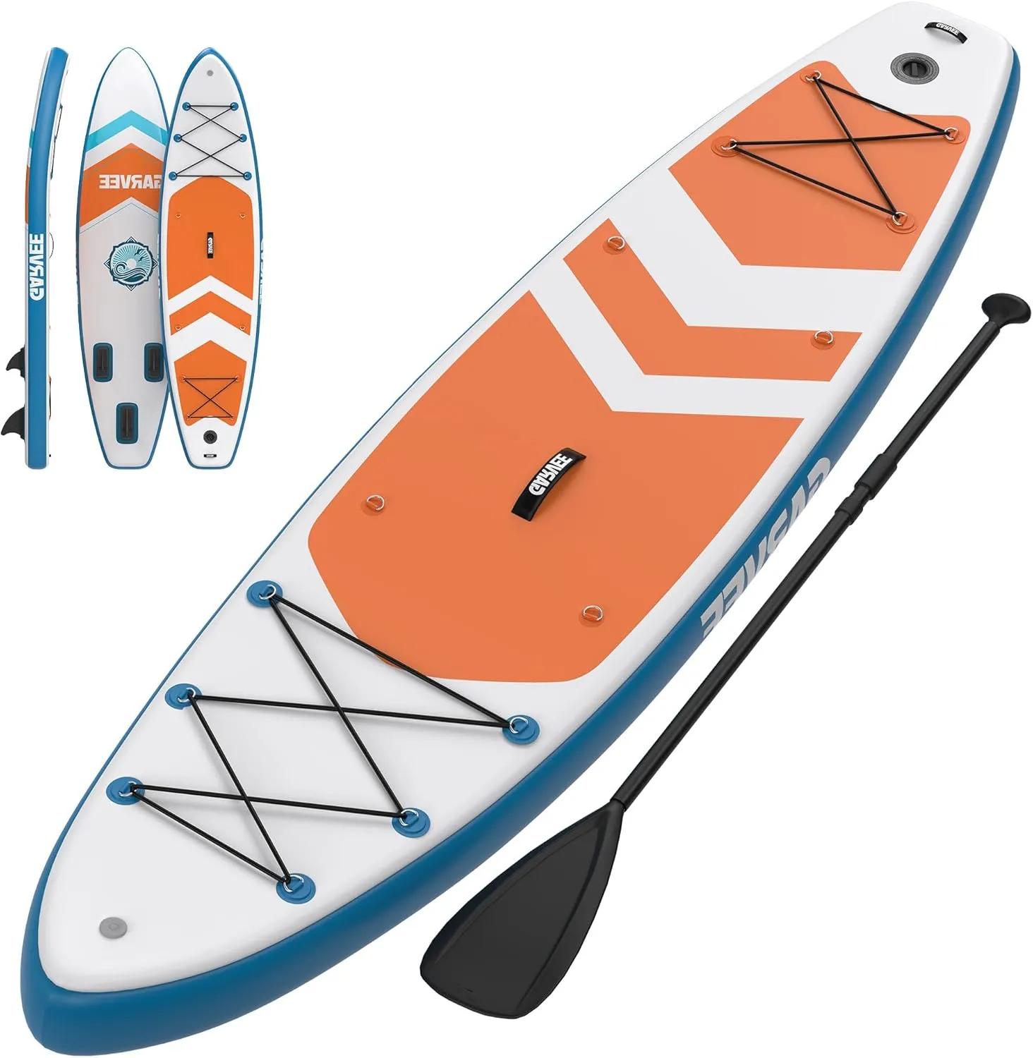 Inflatable Paddle Board for Adults, 11ft/10.6ft Stand Up Paddle Board with Premium Accessories, Non-Slip EVA Deck, Ultra-Light Carry Bag Pump, SUP for Youth & Adults of All Skill Levels