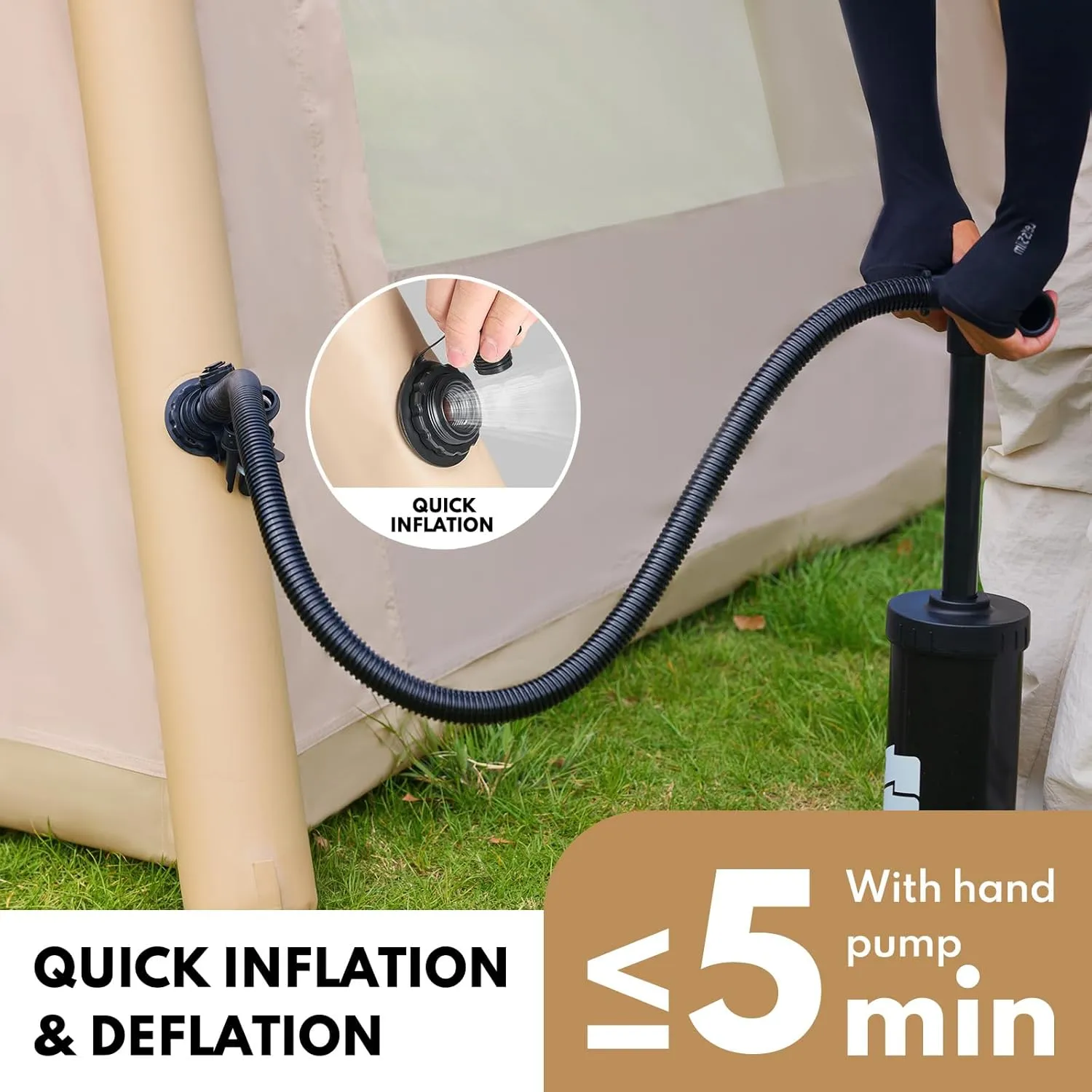 Inflatable Tents for Camping, Large Blow Up Tents for Camping Easy Set Up