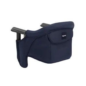 Inglesina Fast Table Chair, Navy - Portable Baby High Chair - for Babies & Toddlers up to 37 lbs - Collapsible Design - Fits Tables 0.8'' to 3.5'' Thick - Compact & Easy to Use - Travel Bag Included