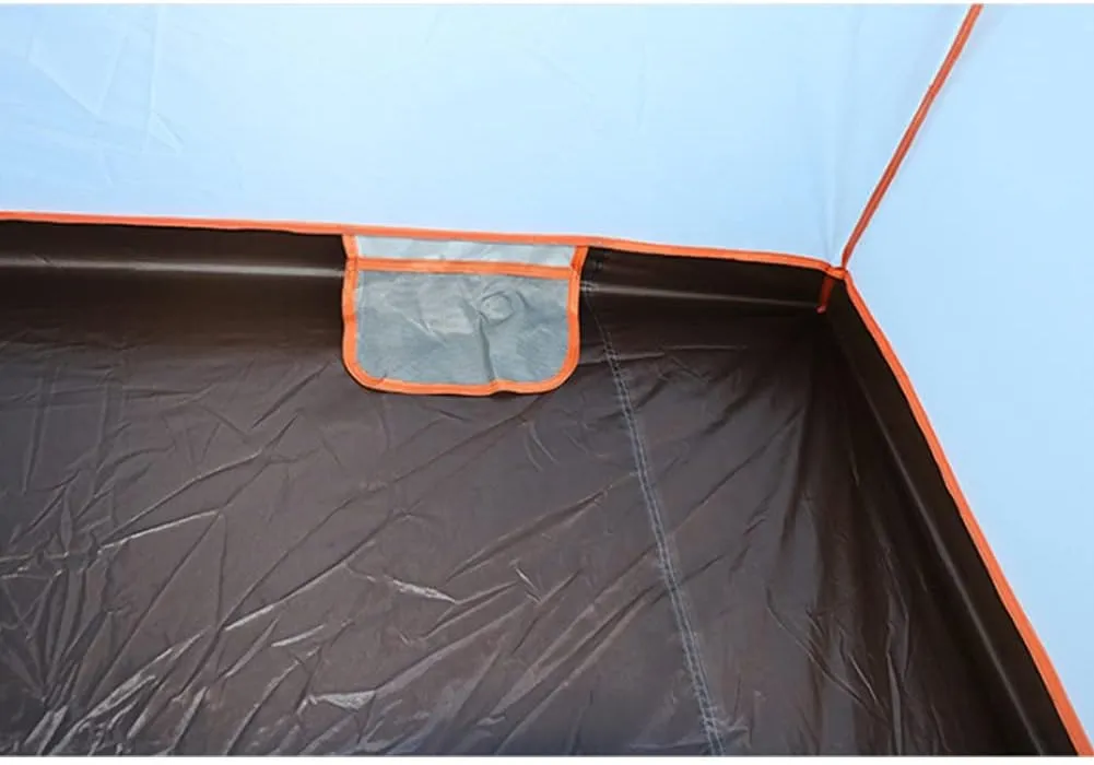 Instant Automatic Pop Up Camping Tent Easy Set Up Family Tent Perfect for Beach Outdoor Traveling Hiking Camping Hunting Fishing (Brown 240X240X190CM)