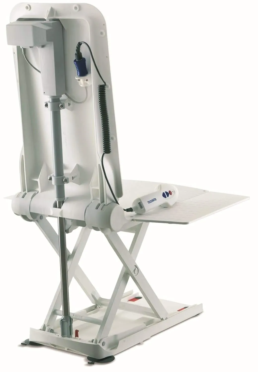 Invacare 1573862 Aquatec XL Bariatric Bath Lift Battery-Powered Bathtub Chair with Reclining Back, 375 lb. Weight Limit