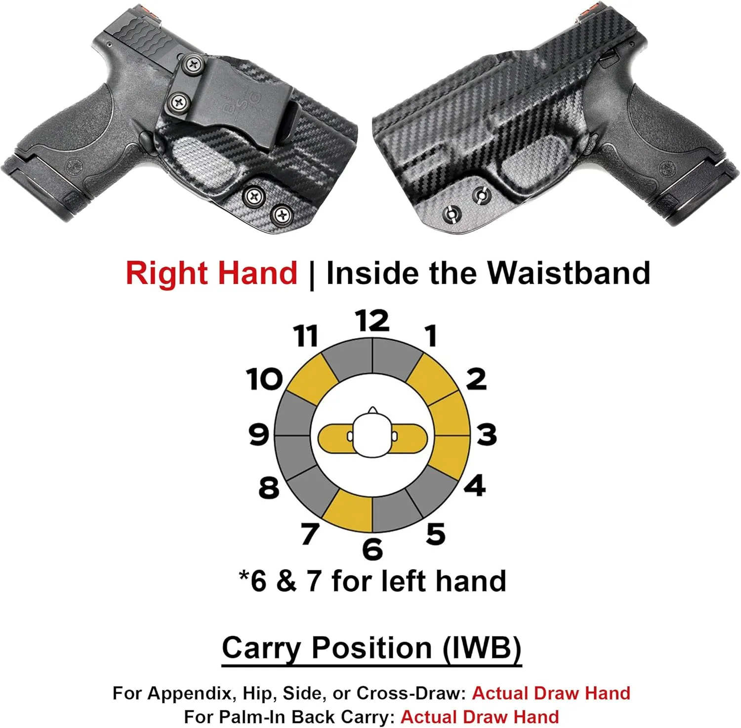 IWB Sweat Guard Holster fits CZ Shadow 2 Compact