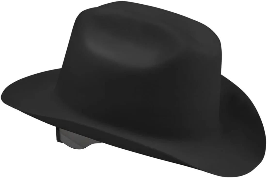Jackson Safety Cowboy Hard Hat - Western Outlaw Style Construction Helmet with Full Brim Shade - ANSI Z89.1 & OSHA Compliant - (Multiple Colors)