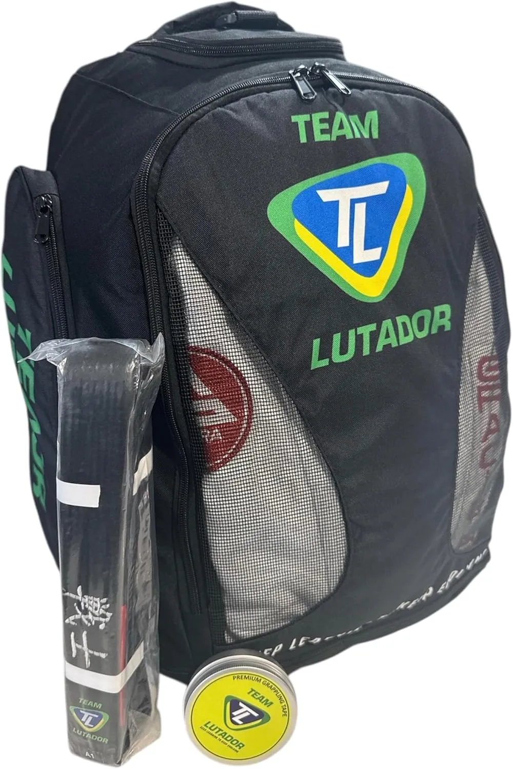 Jiu Jitsu Backpack, Martial Arts, MMA, Box Gear Backpack. Black Panther Desing, Multi-Compartment with Mesh Panel, Expandable Gym Duffel Compatition Bag. Expands from 48L to 72L