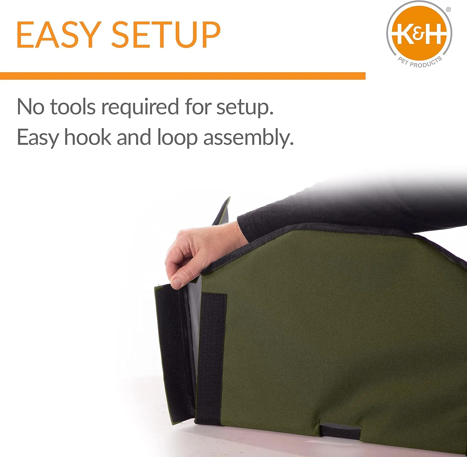 K&H Pet Products Outdoor Cat Dining Room Covered Outdoor Feeding Station Shelter for Feral Cat Food & Water Bowls, Pairs with K&H Thermo-Kitty Cafe (Sold Separately) - 14 X 20 X 16.5in Olive