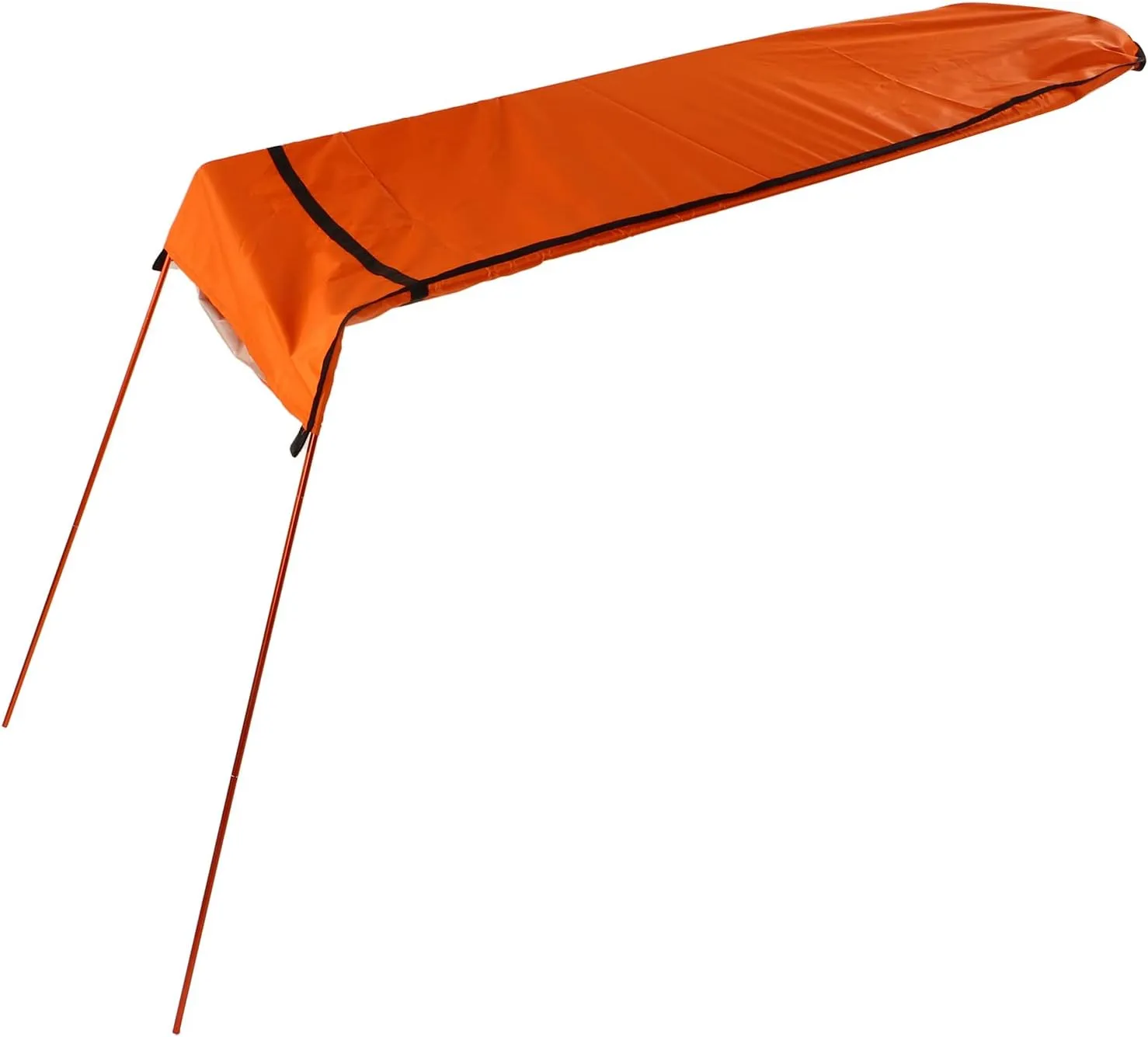 Kayak Sun Shade Canopy with Ripstop Fabric, Lightweight, Easy Installation, Ideal for Fishing and Outdoor Activities, Suitable for Boats, Kayaks, Canoes with Storage Bag (Orange)