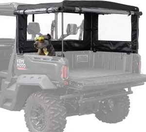 KEMIMOTO UTV Soft Cargo Camper Bed Cover Rack Compatible with Can-Am Defender & Defender Max 2016-2025 Rear Camper Top Canvas Cover Accessories