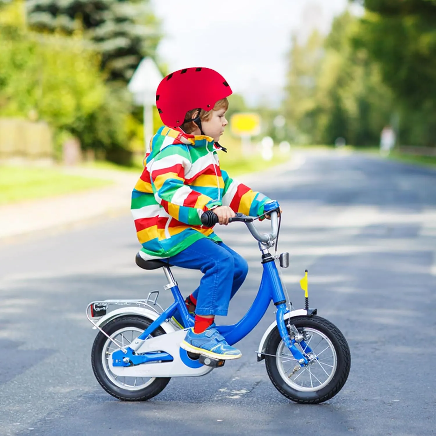 Kids Bike Helmet with Knee Pads Elbow Pads Wrist Guards for Age 3-14  Youth/Teens,Ventilation Multi-Sport Scooter Roller Skate Rollerblading Skateboarding Climbing Cycling