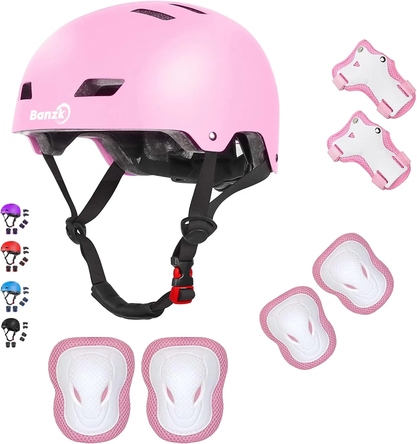 Kids Bike Helmet with Knee Pads Elbow Pads Wrist Guards for Age 3-14  Youth/Teens,Ventilation Multi-Sport Scooter Roller Skate Rollerblading Skateboarding Climbing Cycling
