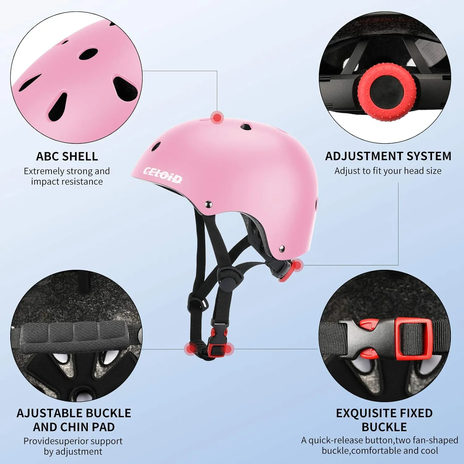 Kids Bike Helmet,Toddler Skateboard Helmets for Ages 2-3-5-8-14 Years Boys Girls，Adjustable Multi-Sport Bicycle Skateboarding Football Roller Skating Scooter Rollerblade Balance Bike Helmet