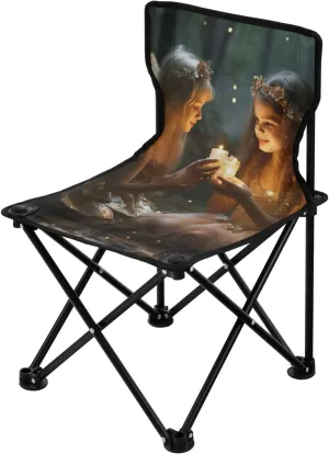 Kigai Folding Camping Chair Heavy Duty Chair Ultralight Compact Portable Beach Chair for Outdoor Camp, Hiking, Travel, Beach, Sporting Event and Picnic, Bueatiful Fairy