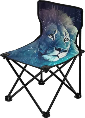 Kigai Folding Camping Chair Heavy Duty Chair Ultralight Compact Portable Beach Chair for Outdoor Camp, Hiking, Travel, Beach, Sporting Event and Picnic, Star Lion