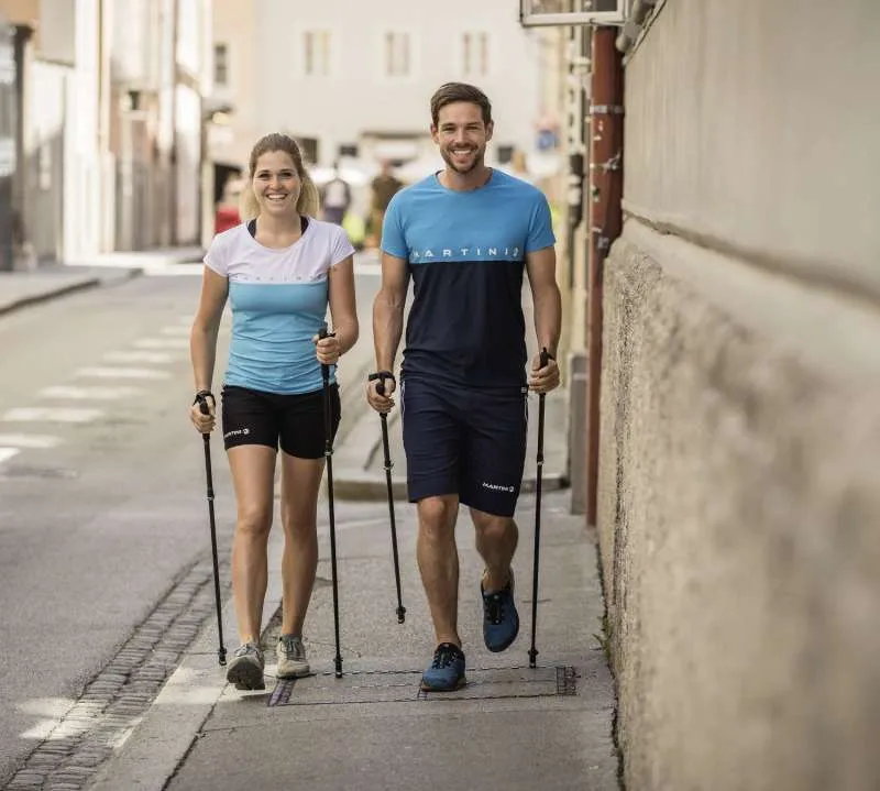 Komperdell Sarma Powerlock Black Nordic Walking Poles (Pair)