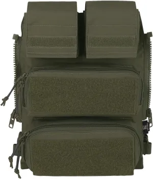 KRYDEX Tactical Modular Zip On Backpack for Vest JPC2.0 CPC AVS Zipper Molle Back Panel (RG)