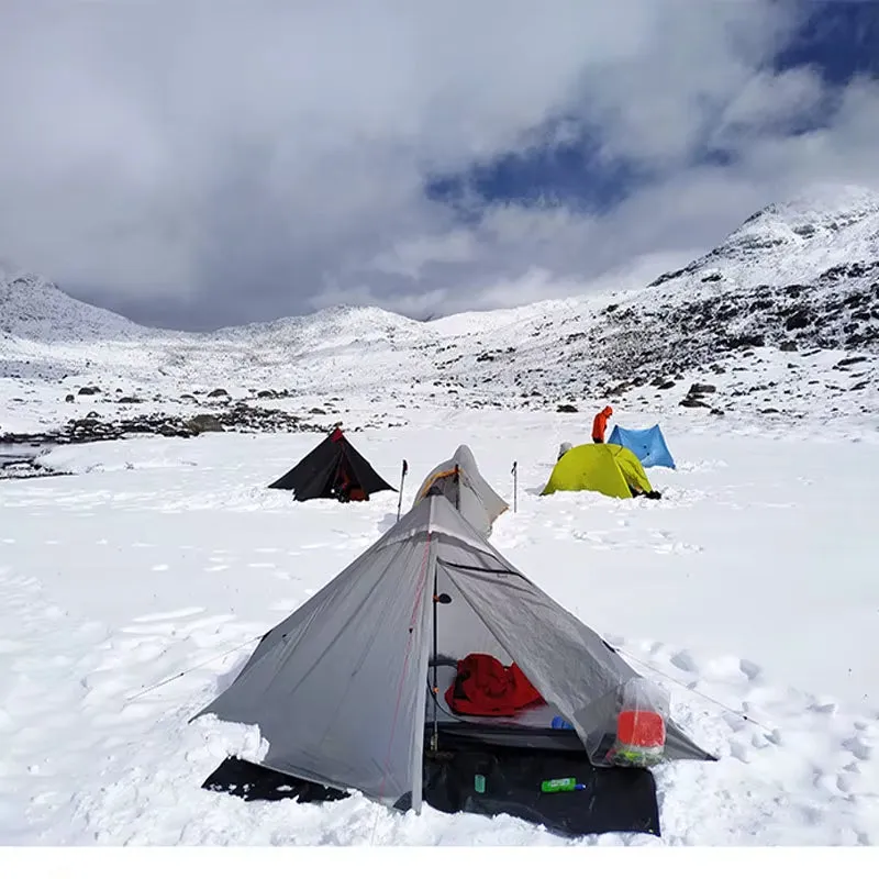 Lanshan 1 Pro Tent Outdoor 1 Person Ultralight Camping Tent 3 Season Professional 20D Silnylon Rodless Tent