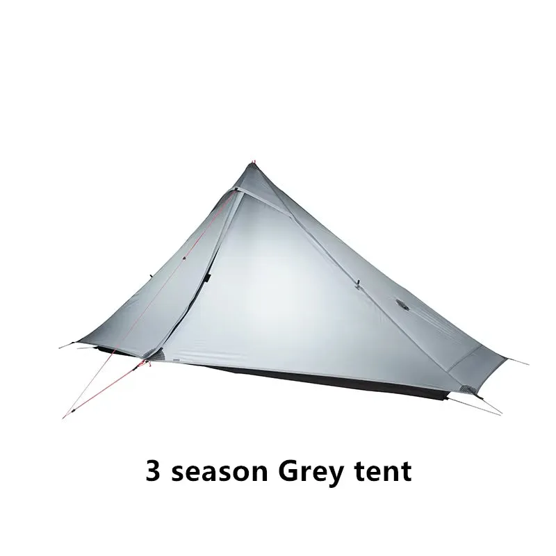 Lanshan 1 Pro Tent Outdoor 1 Person Ultralight Camping Tent 3 Season Professional 20D Silnylon Rodless Tent